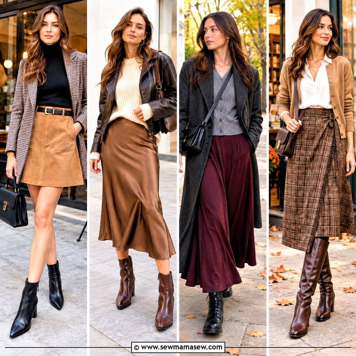 25 Autumn Skirt Outfit Ideas for Cozy Effortless Daywear