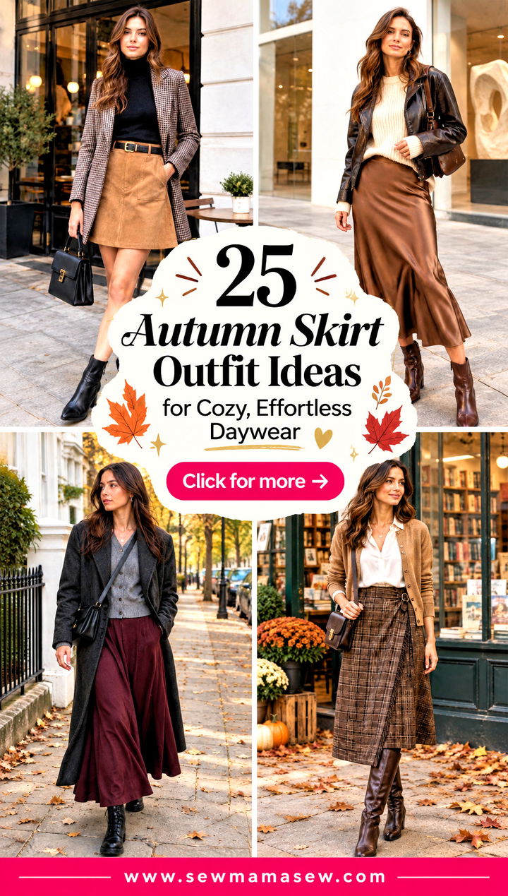25 Autumn Skirt Outfit Ideas for Cozy Effortless Daywear - 25 Autumn Skirt Outfit Ideas for Cozy, Effortless Daywear