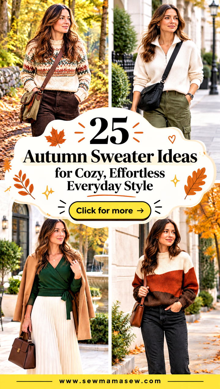 25 Autumn Sweater Ideas for Cozy Effortless Everyday Style - 25 Autumn Sweater Ideas for Cozy, Effortless Everyday Style