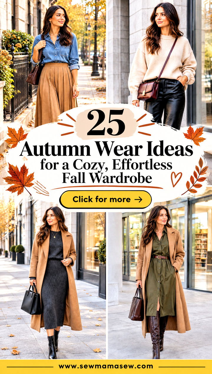 25 Autumn Wear Ideas for a Cozy Effortless Fall Wardrobe - 25 Autumn Wear Ideas for a Cozy, Effortless Fall Wardrobe