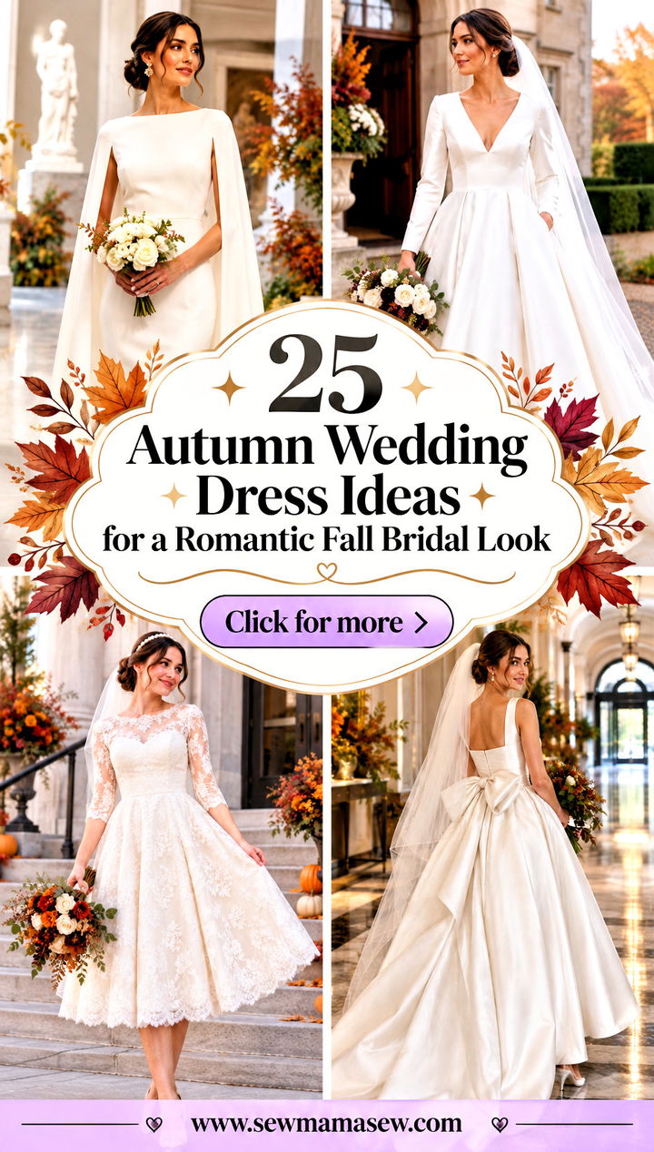25 Autumn Wedding Dress Ideas for a Romantic Fall Bridal Look - 25 Autumn Wedding Dress Ideas for a Romantic Fall Bridal Look
