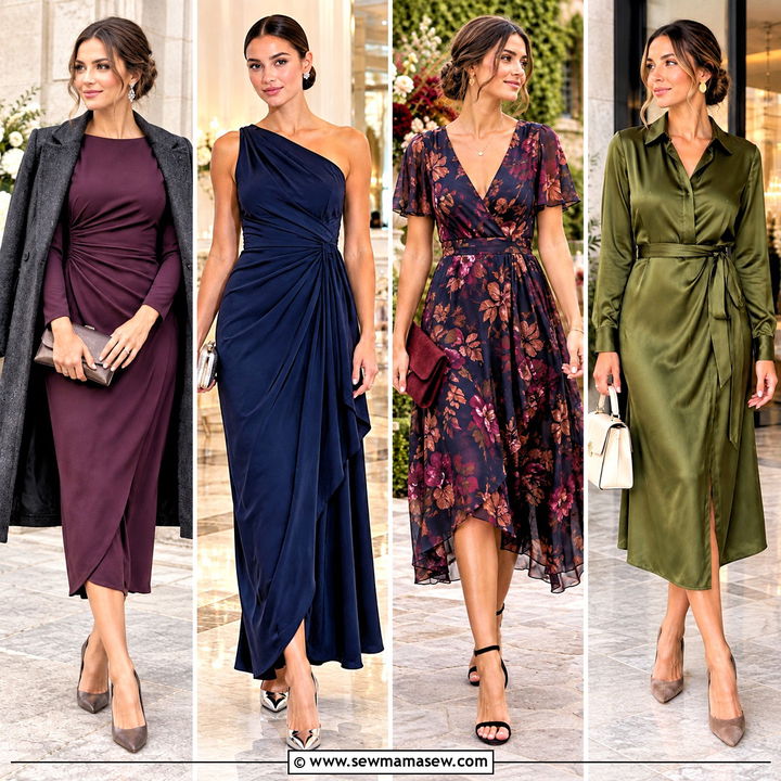 25 Autumn Wedding Guest Dress Ideas for Elegant Fall Looks