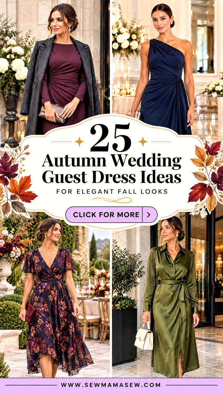 25 Autumn Wedding Guest Dress Ideas for Elegant Fall Looks - 25 Autumn Wedding Guest Dress Ideas for Elegant Fall Looks