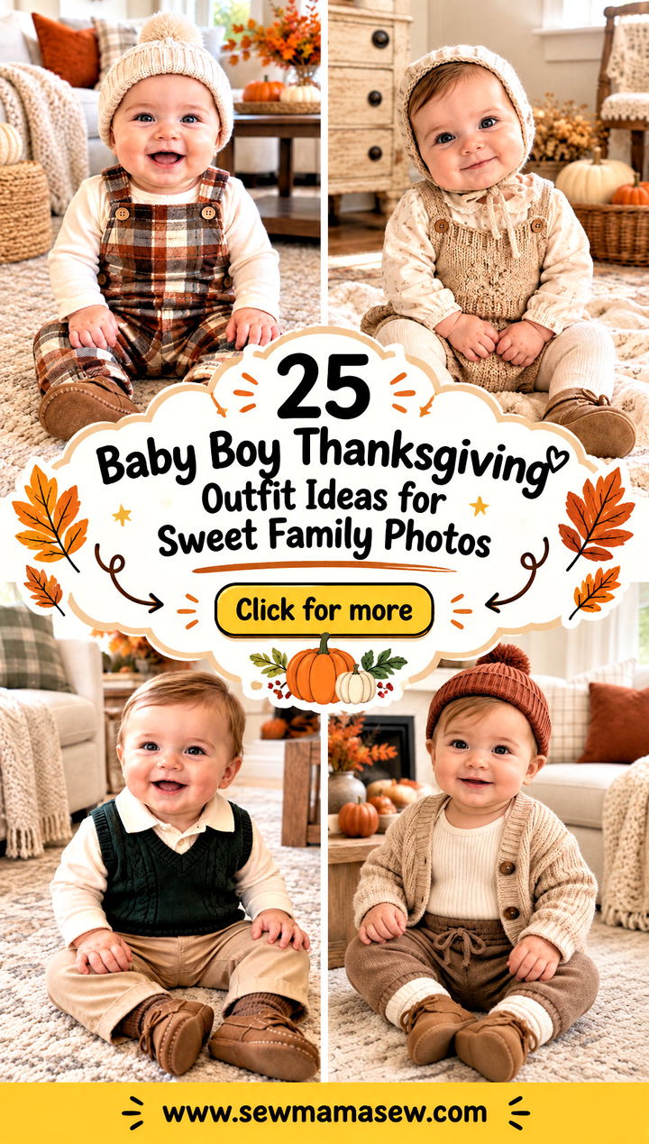 25 Baby Boy Thanksgiving Outfit Ideas for Sweet Family Photos - 25 Baby Boy Thanksgiving Outfit Ideas for Sweet Family Photos