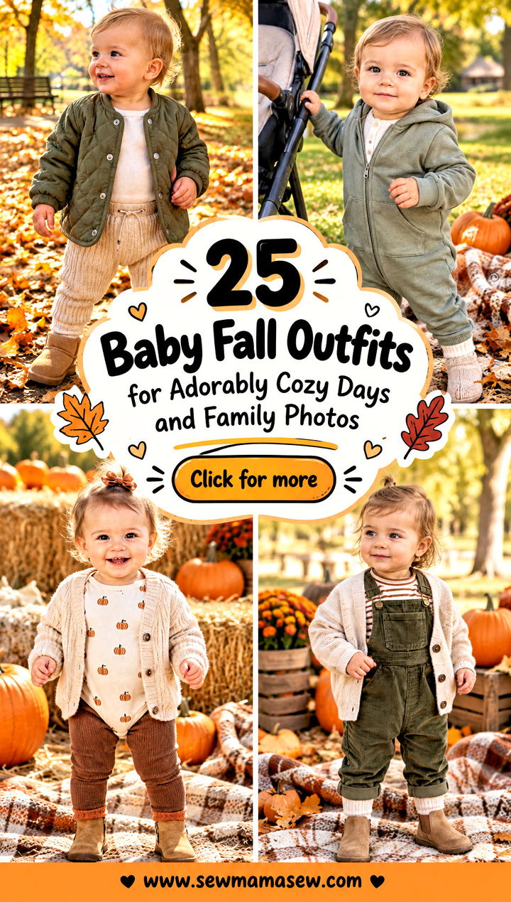 25 Baby Fall Outfits for Adorably Cozy Days and Family Photos - 25 Baby Fall Outfits for Adorably Cozy Days and Family Photos