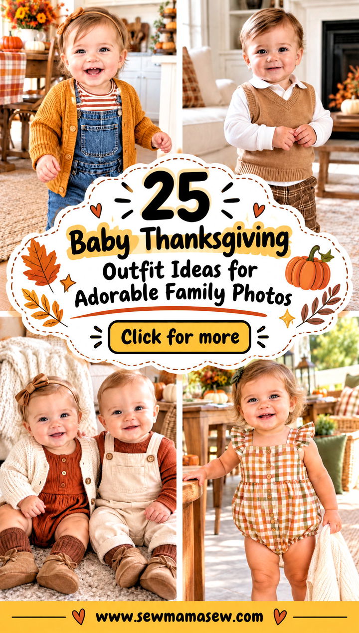 25 Baby Thanksgiving Outfit Ideas for Adorable Family Photos - 25 Baby Thanksgiving Outfit Ideas for Adorable Family Photos