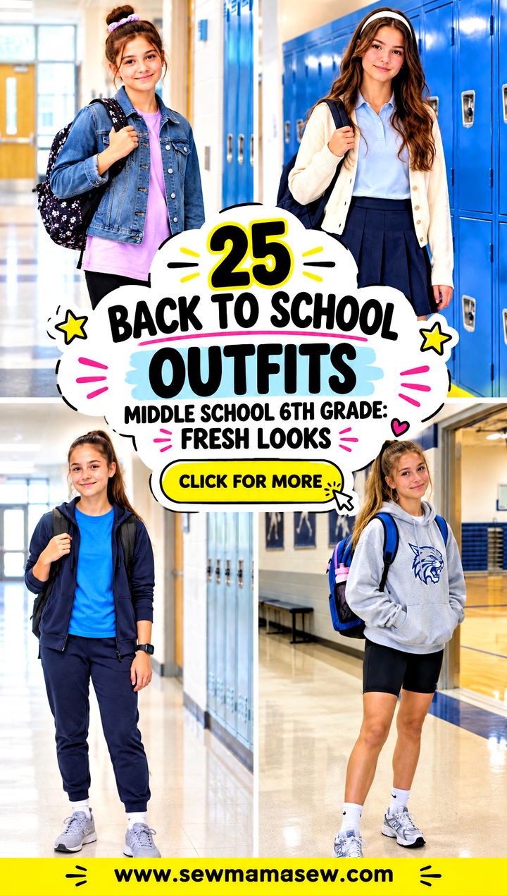 25 Back to School Outfits Middle School 6th Grade Fresh Looks - 25 Back to School Outfits Middle School 6th Grade: Fresh Looks