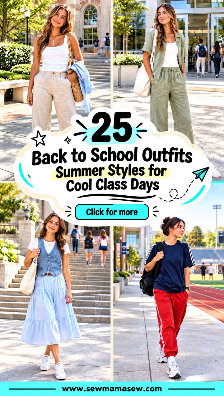 25 Back to School Outfits Summer Styles for Cool Class Days - 25 Back to School Outfits Summer Styles for Cool Class Days