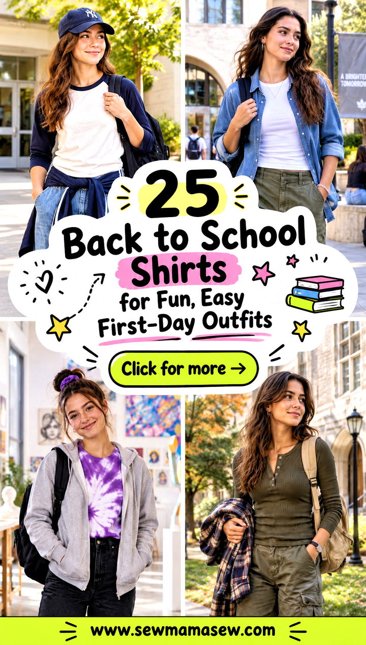 25 Back to School Shirts for Fun Easy First-Day Outfits - 25 Back to School Shirts for Fun, Easy First-Day Outfits
