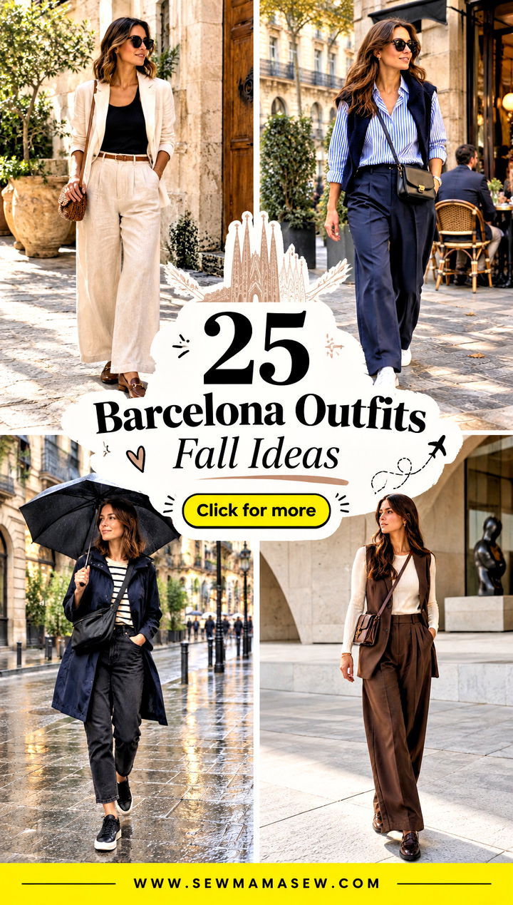 25 Barcelona Outfits Fall Ideas for a Chic City Getaway - 25 Barcelona Outfits Fall Ideas for a Chic City Getaway