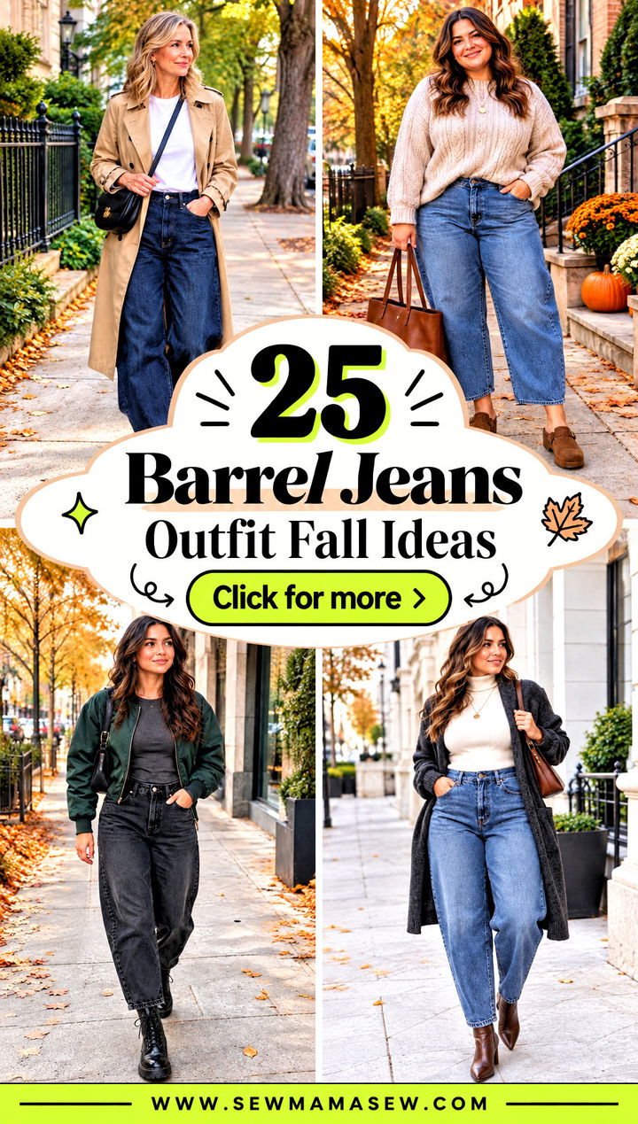 25 Barrel Jeans Outfit Fall Ideas for a Fresh Denim Look - 25 Barrel Jeans Outfit Fall Ideas for a Fresh Denim Look