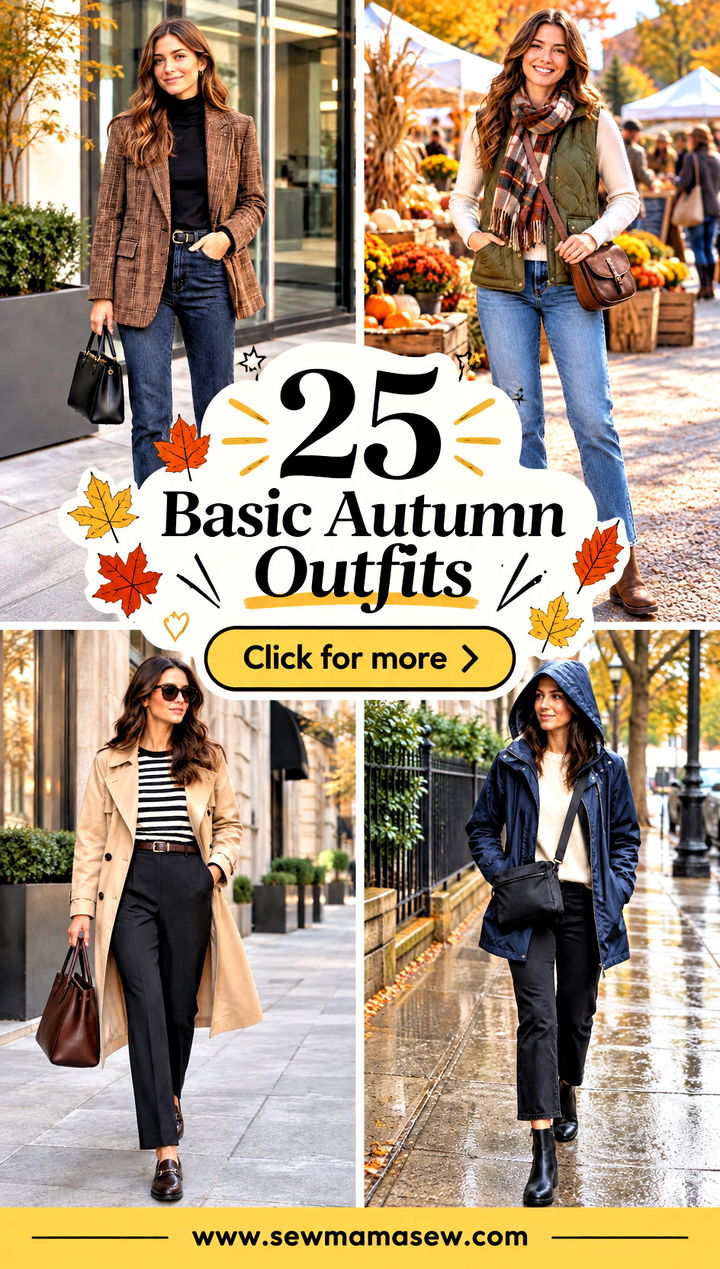 25 Basic Autumn Outfits for Cozy Effortless Everyday Style - 25 Basic Autumn Outfits for Cozy, Effortless Everyday Style