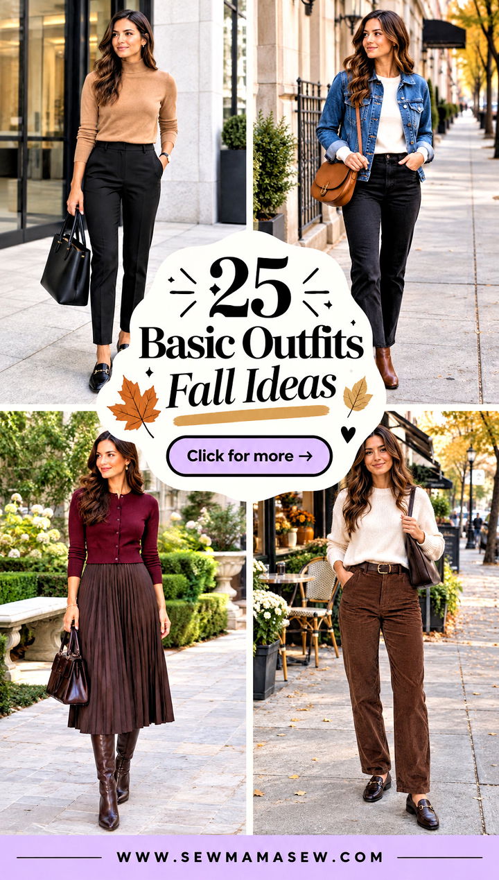 25 Basic Outfits Fall Ideas for a Fresh Everyday Wardrobe - 25 Basic Outfits Fall Ideas for a Fresh Everyday Wardrobe