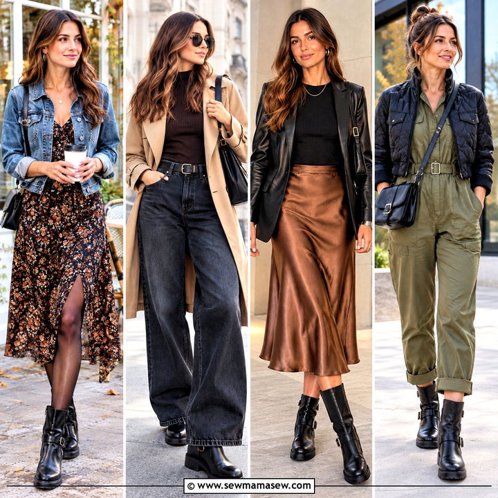25 Biker Boots Outfit Fall Ideas for Bold Everyday Style