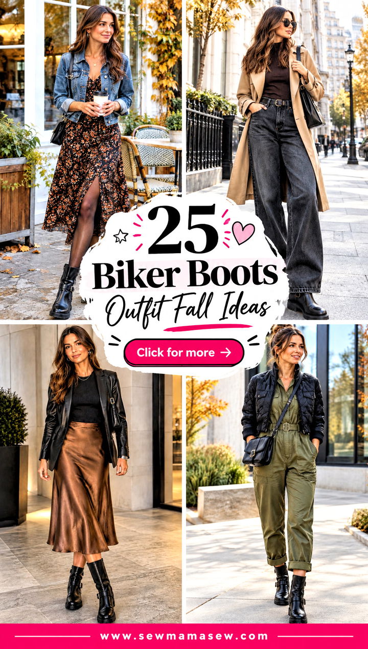 25 Biker Boots Outfit Fall Ideas for Bold Everyday Style - 25 Biker Boots Outfit Fall Ideas for Bold Everyday Style