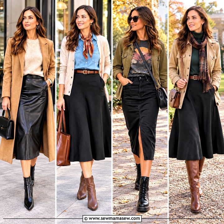 25 Black Skirt Outfit Fall Ideas: Chic Layers for Cool Days