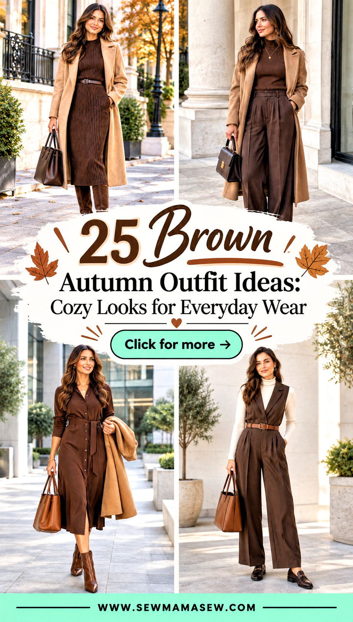 25 Brown Autumn Outfit Ideas Cozy Looks for Everyday Wear - 25 Brown Autumn Outfit Ideas: Cozy Looks for Everyday Wear