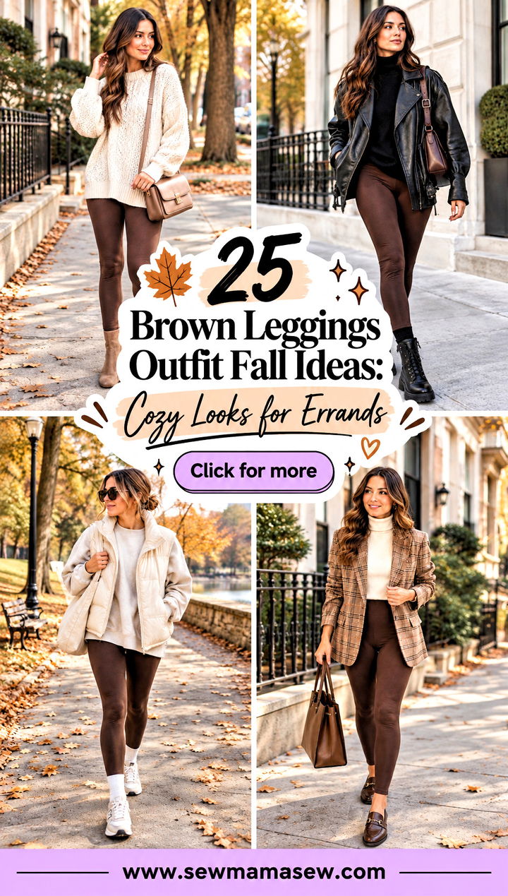 25 Brown Leggings Outfit Fall Ideas Cozy Looks for Errands - 25 Brown Leggings Outfit Fall Ideas: Cozy Looks for Errands