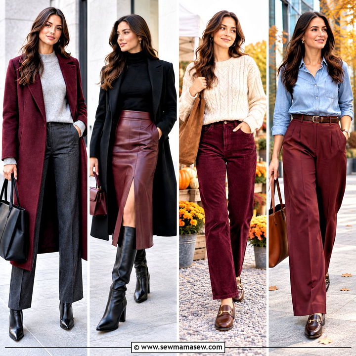 25 Burgundy Fall Outfits for Cozy, Effortless Everyday Style