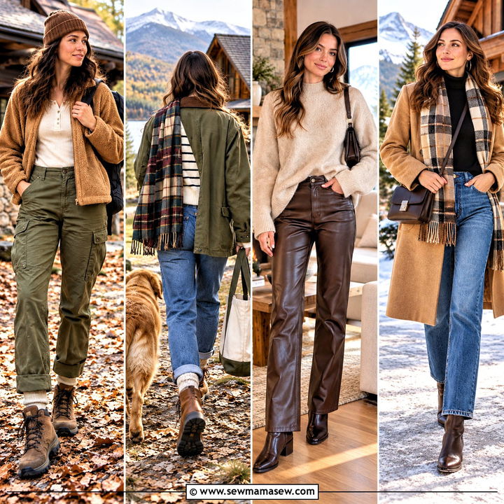 25 Cabin Outfit Fall Ideas for Cozy, Relaxed Weekend Trips