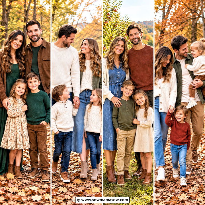 25 Casual Fall Family Picture Outfits for Cozy Photo Days