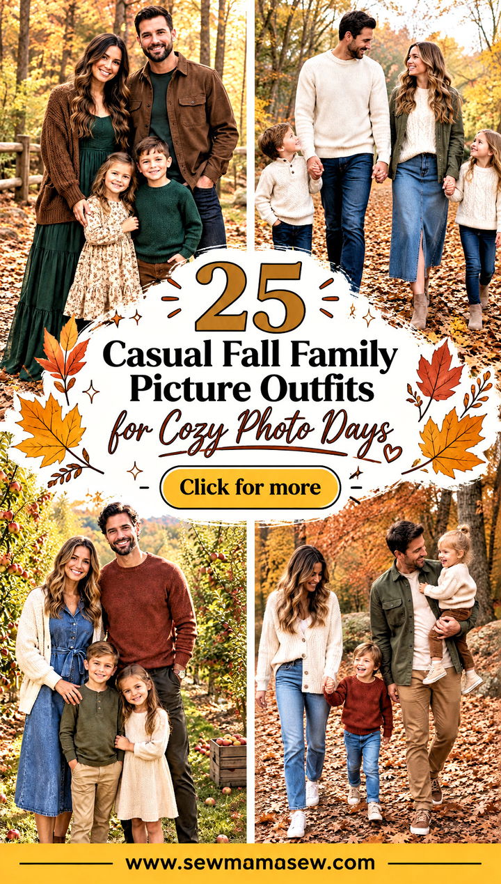 25 Casual Fall Family Picture Outfits for Cozy Photo Days - 25 Casual Fall Family Picture Outfits for Cozy Photo Days