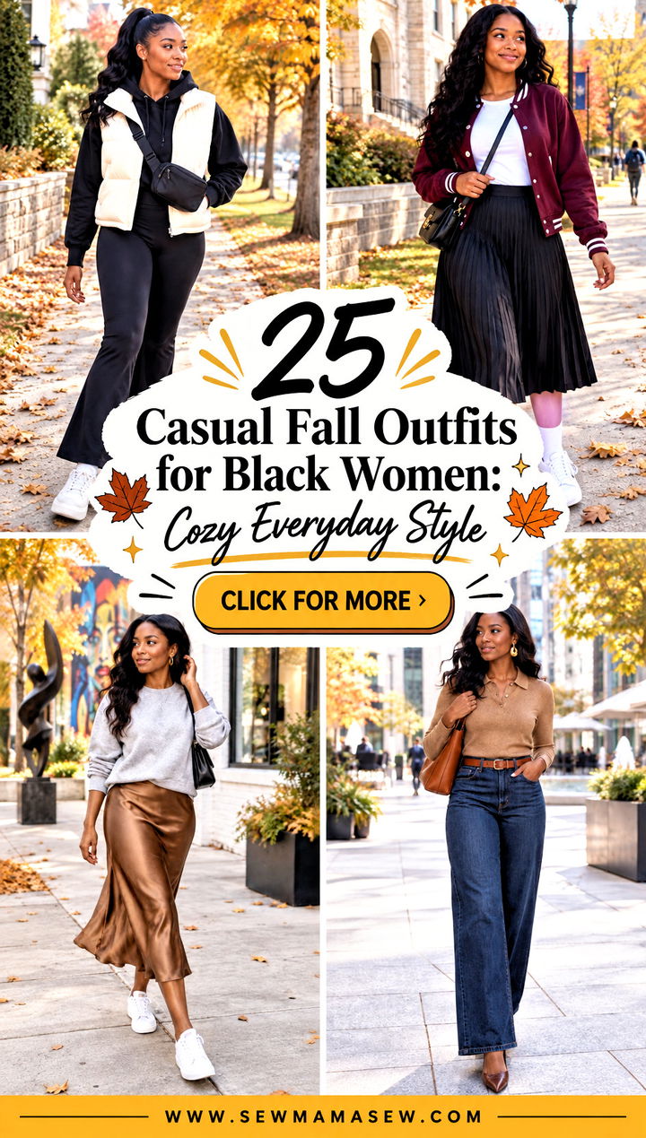 25 Casual Fall Outfits for Black Women Cozy Everyday Style - 25 Casual Fall Outfits for Black Women: Cozy Everyday Style