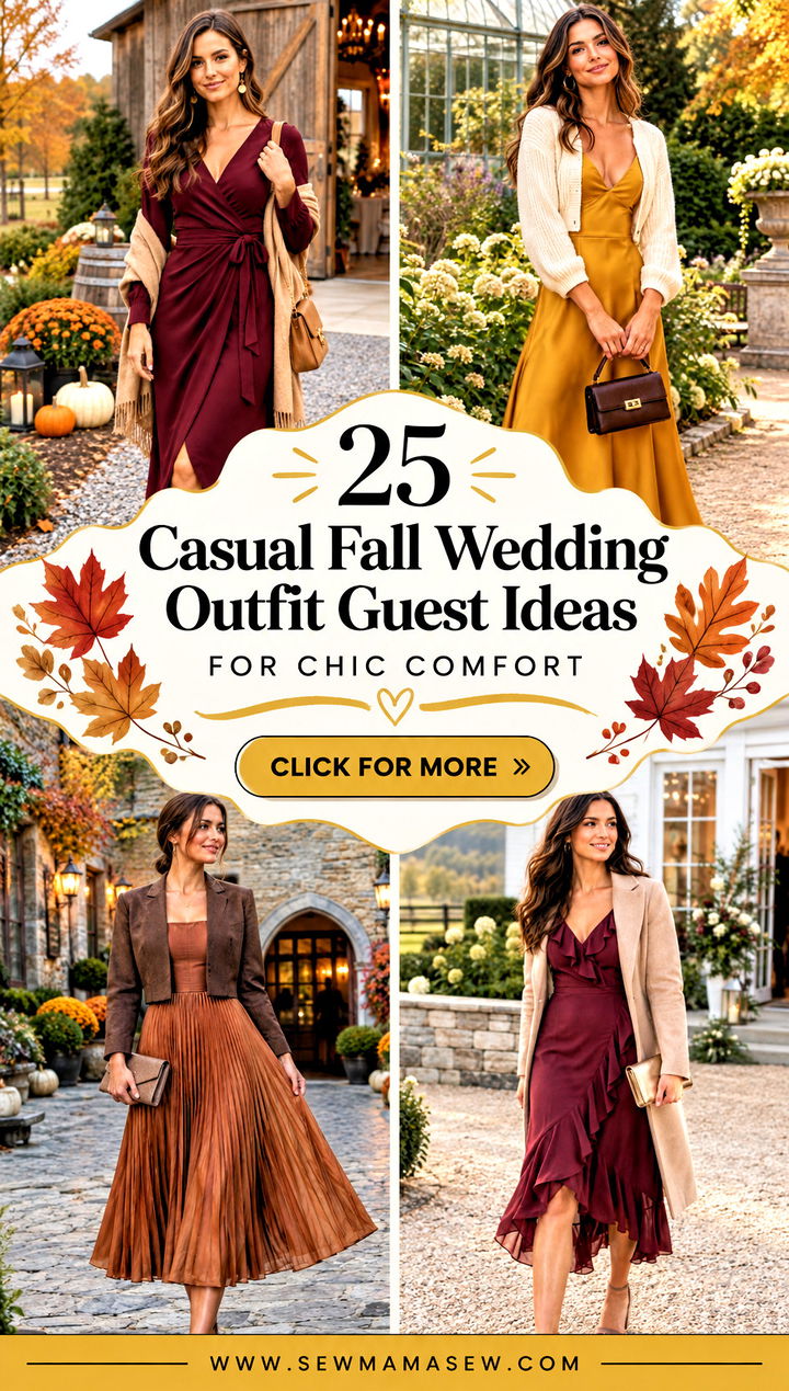 25 Casual Fall Wedding Outfit Guest Ideas for Chic Comfort - 25 Casual Fall Wedding Outfit Guest Ideas for Chic Comfort