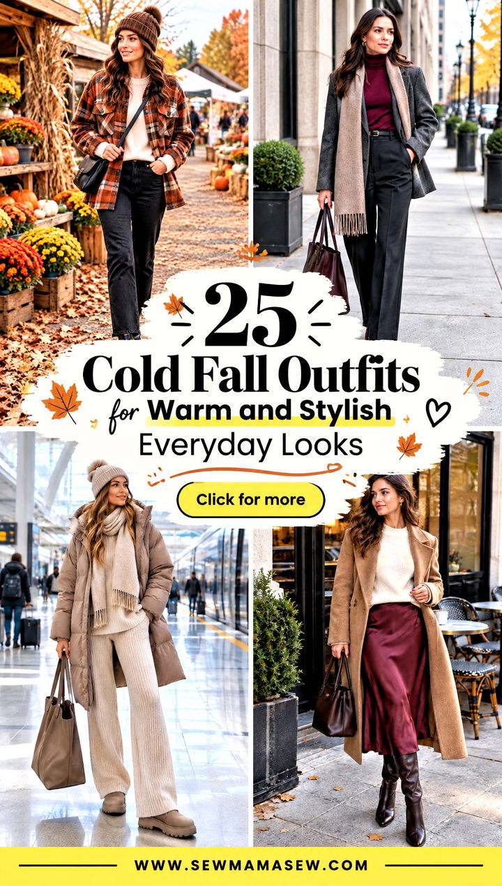 25 Cold Fall Outfits for Warm and Stylish Everyday Looks - 25 Cold Fall Outfits for Warm and Stylish Everyday Looks