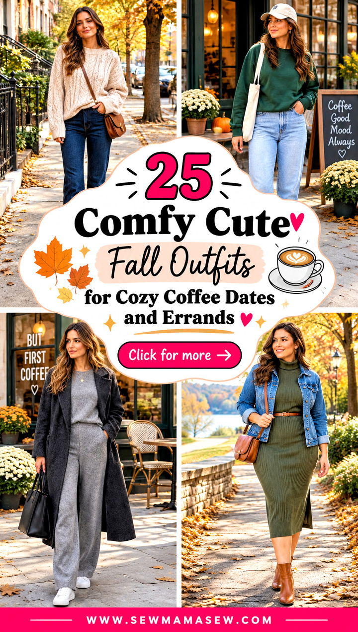 25 Comfy Cute Fall Outfits for Cozy Coffee Dates and Errands - 25 Comfy Cute Fall Outfits for Cozy Coffee Dates and Errands