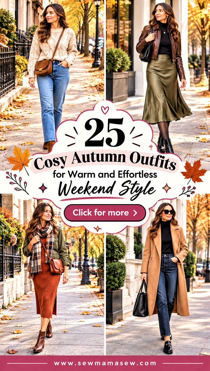 25 Cosy Autumn Outfits for Warm and Effortless Weekend Style - 25 Cosy Autumn Outfits for Warm and Effortless Weekend Style
