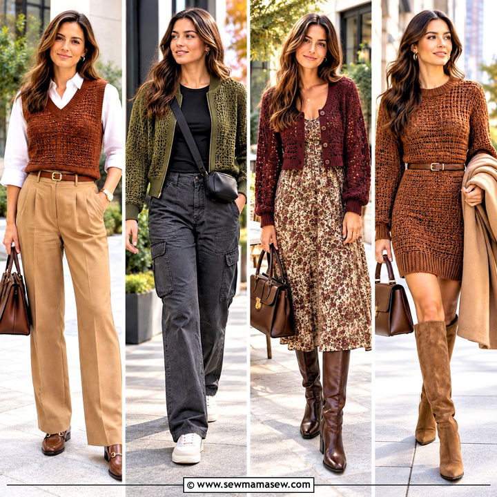 25 Crochet Fall Clothes for Charming, Texture-Rich Layers