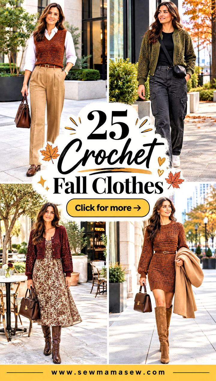 25 Crochet Fall Clothes for Charming Texture-Rich Layers - 25 Crochet Fall Clothes for Charming, Texture-Rich Layers