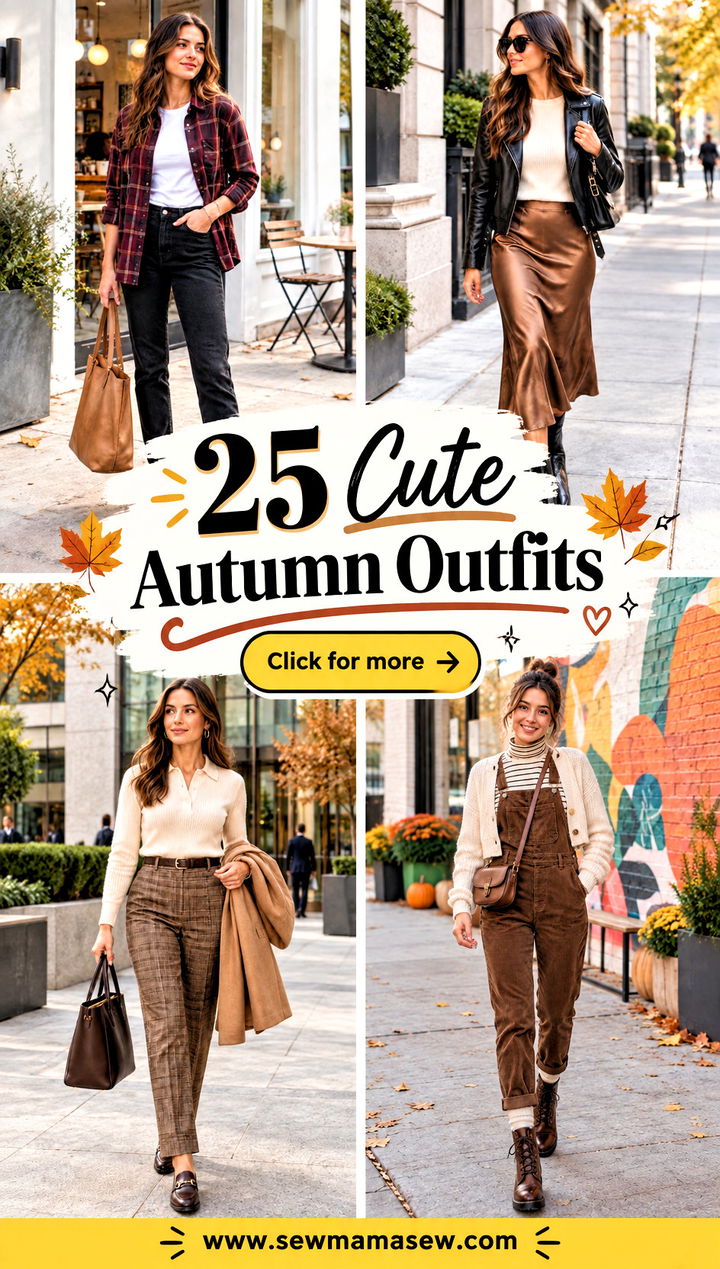 25 Cute Autumn Outfits for Effortlessly Charming Daily Looks - 25 Cute Autumn Outfits for Effortlessly Charming Daily Looks