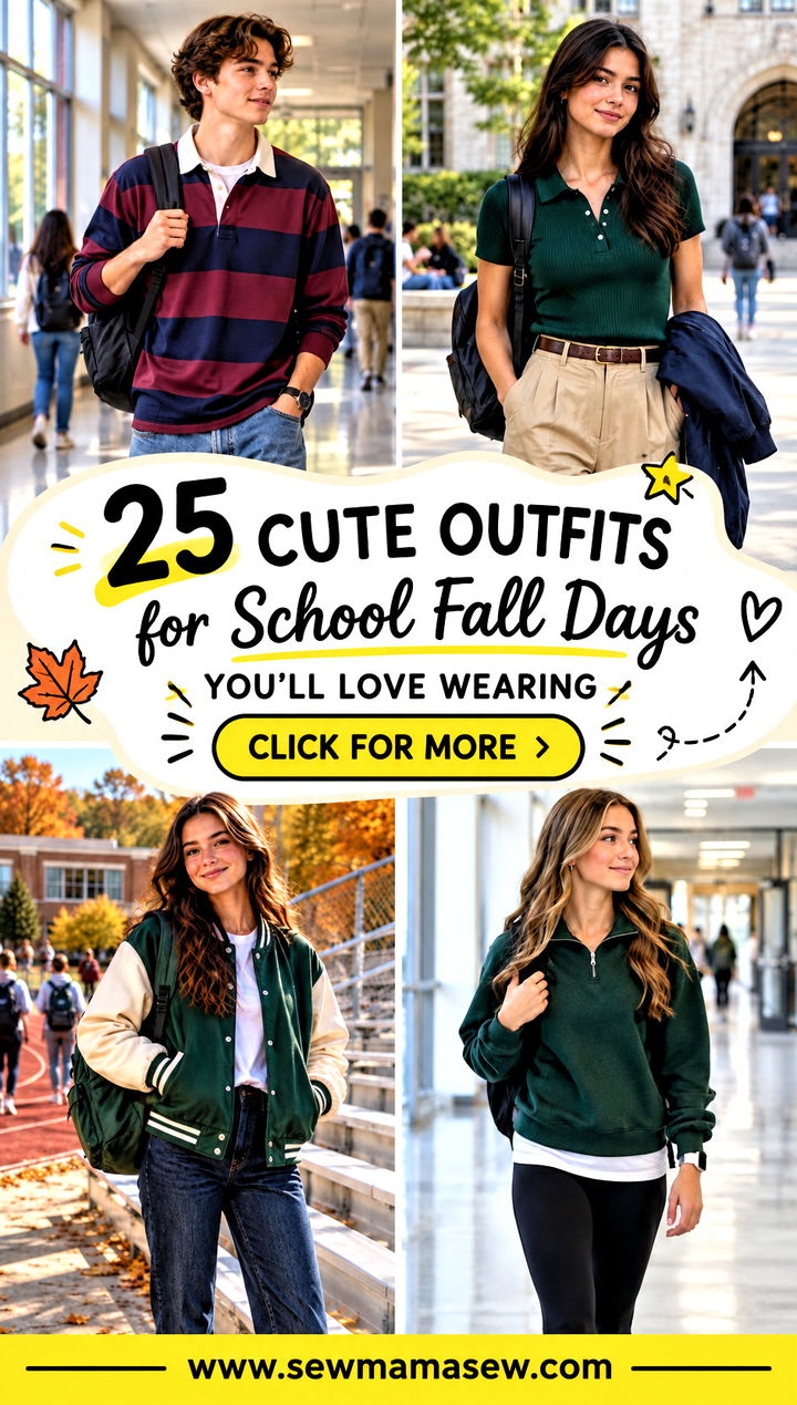 25 Cute Outfits for School Fall Days Youll Love Wearing - 25 Cute Outfits for School Fall Days You'll Love Wearing