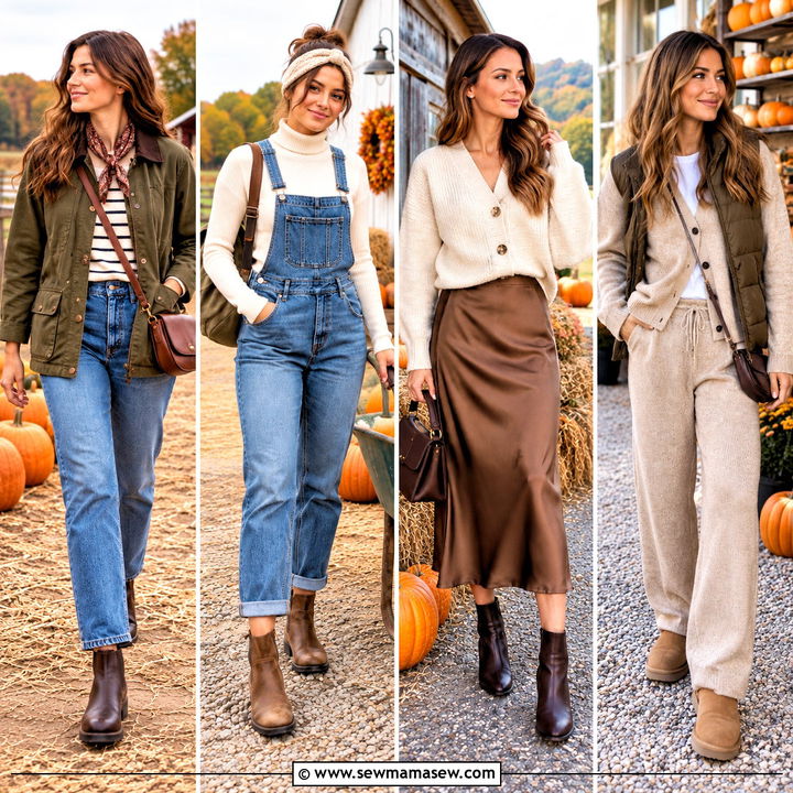 25 Cute Pumpkin Patch Outfits for Cozy, Photo-Ready Days