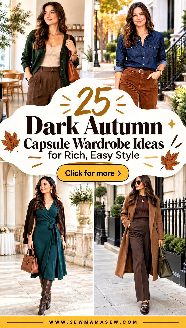 25 Dark Autumn Capsule Wardrobe Ideas for Rich Easy Style - 25 Dark Autumn Capsule Wardrobe Ideas for Rich, Easy Style