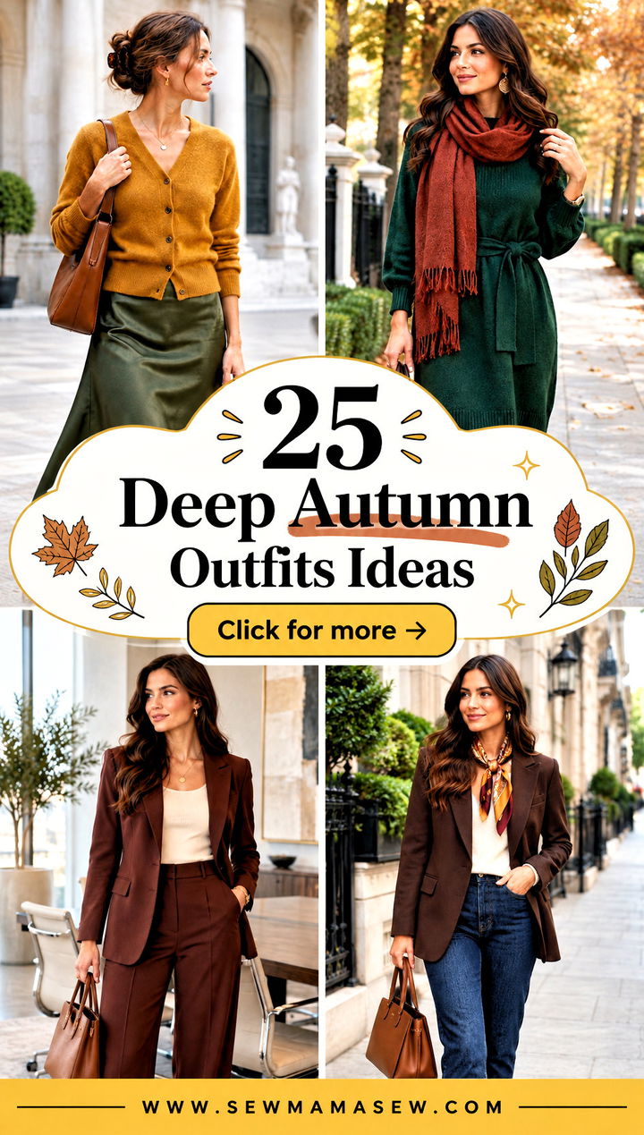 25 Deep Autumn Outfits Ideas for a Rich Stylish Wardrobe - 25 Deep Autumn Outfits Ideas for a Rich, Stylish Wardrobe