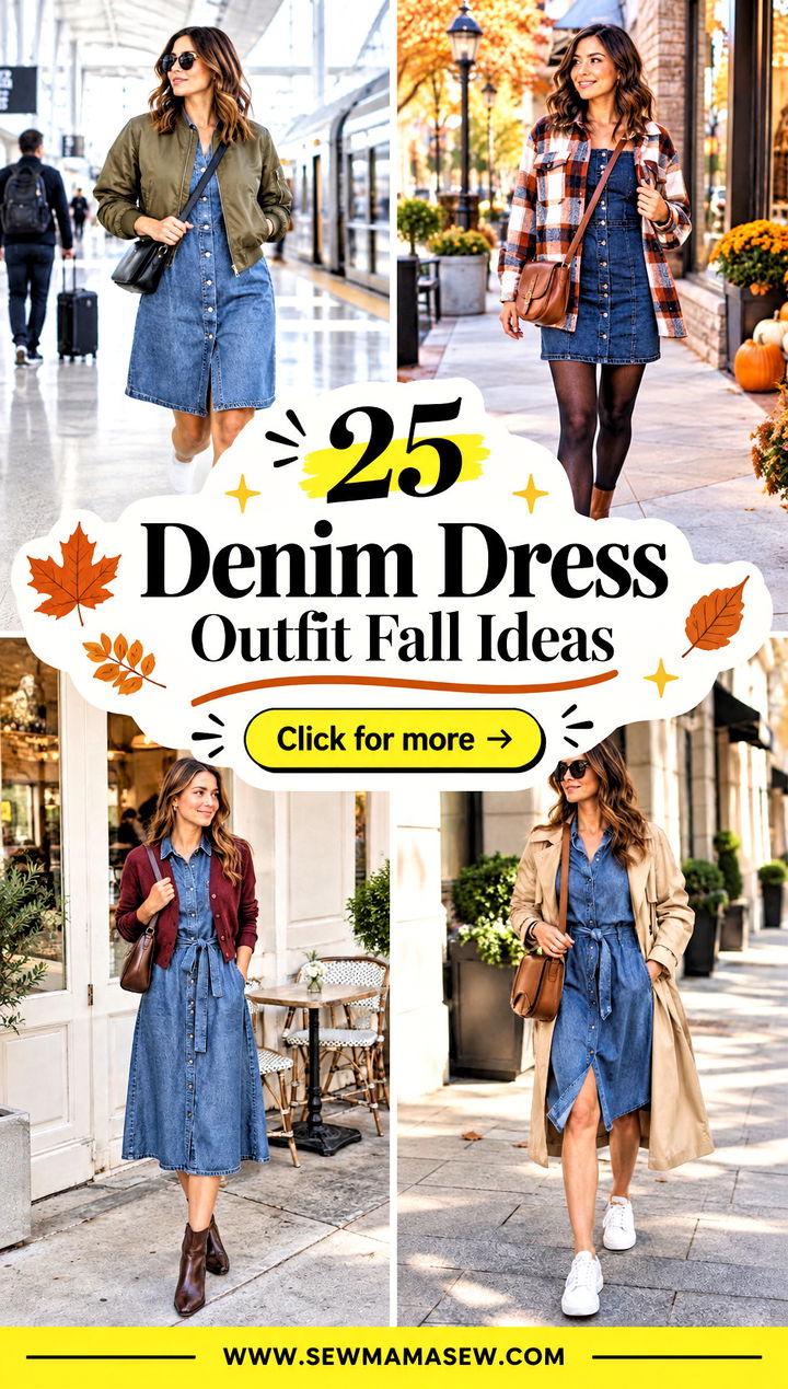 25 Denim Dress Outfit Fall Ideas for Effortless Cozy Style - 25 Denim Dress Outfit Fall Ideas for Effortless Cozy Style