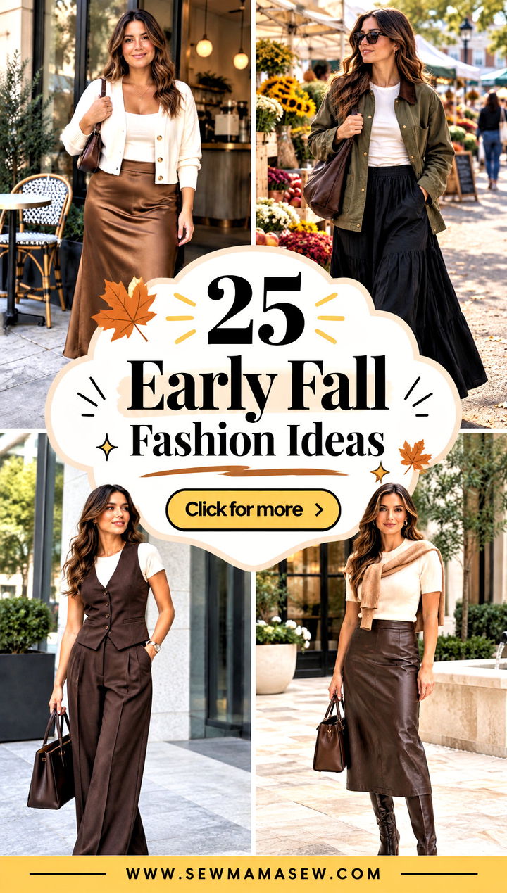 25 Early Fall Fashion Ideas for a Fresh Seasonal Wardrobe - 25 Early Fall Fashion Ideas for a Fresh Seasonal Wardrobe