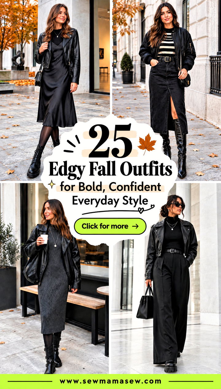 25 Edgy Fall Outfits for Bold Confident Everyday Style - 25 Edgy Fall Outfits for Bold, Confident Everyday Style