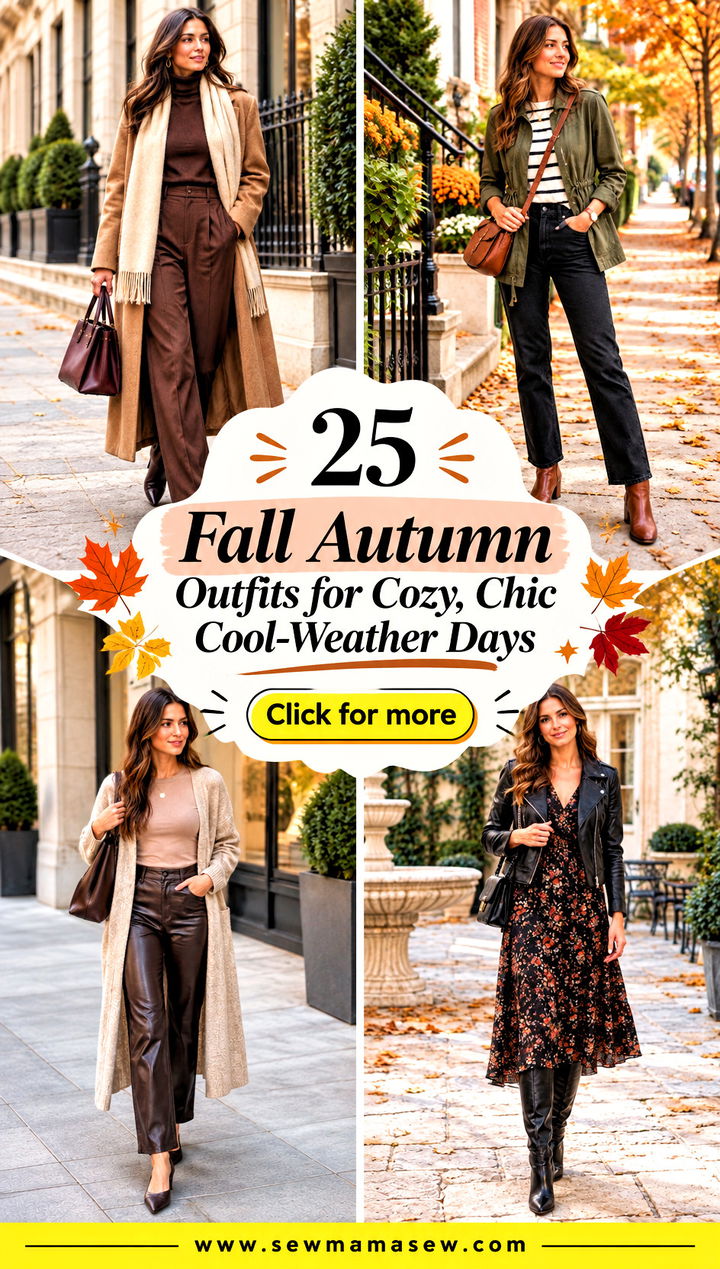 25 Fall Autumn Outfits for Cozy Chic Cool-Weather Days - 25 Fall Autumn Outfits for Cozy, Chic Cool-Weather Days