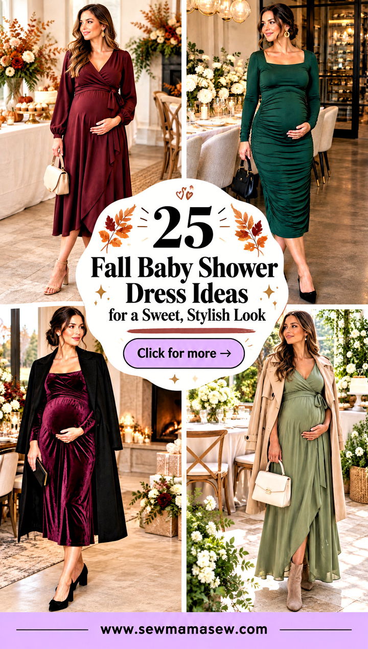 25 Fall Baby Shower Dress Ideas for a Sweet Stylish Look - 25 Fall Baby Shower Dress Ideas for a Sweet, Stylish Look