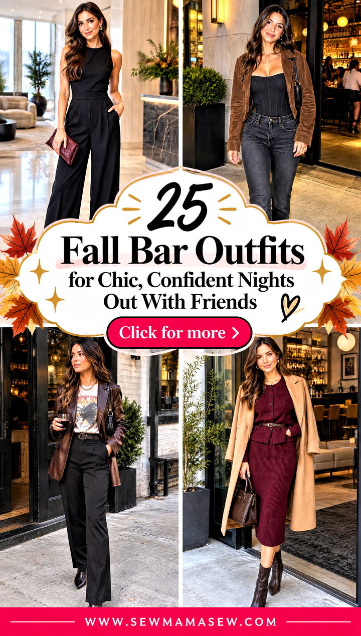 25 Fall Bar Outfits for Chic Confident Nights Out With Friends - 25 Fall Bar Outfits for Chic, Confident Nights Out With Friends