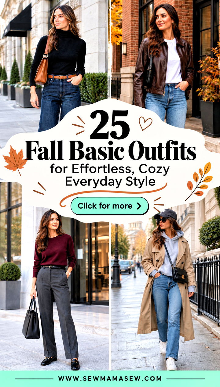 25 Fall Basic Outfits for Effortless Cozy Everyday Style - 25 Fall Basic Outfits for Effortless, Cozy Everyday Style