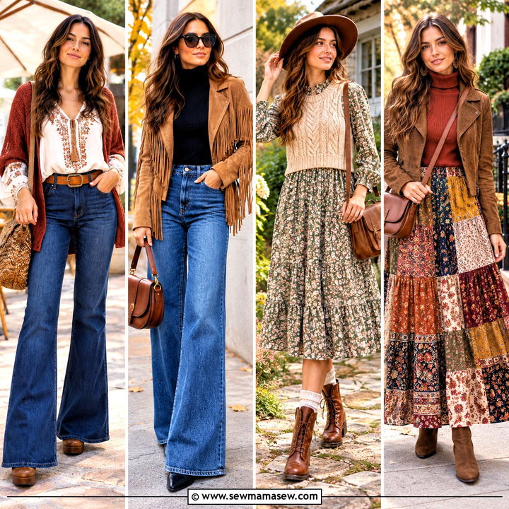 25 Fall Boho Outfits for Cozy Free-Spirited Weekend Style