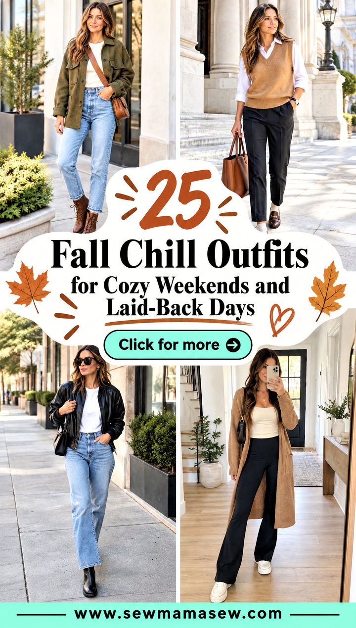 25 Fall Chill Outfits for Cozy Weekends and Laid-Back Days - 25 Fall Chill Outfits for Cozy Weekends and Laid-Back Days