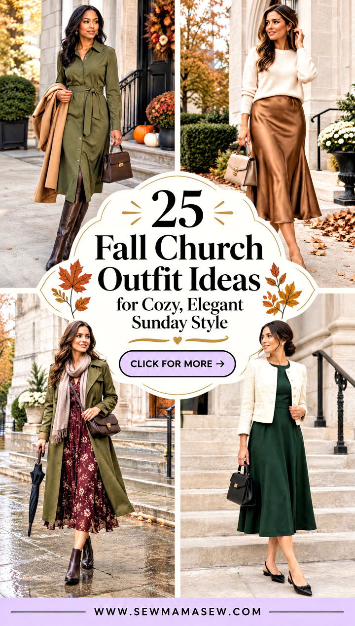 25 Fall Church Outfit Ideas for Cozy Elegant Sunday Style - 25 Fall Church Outfit Ideas for Cozy, Elegant Sunday Style