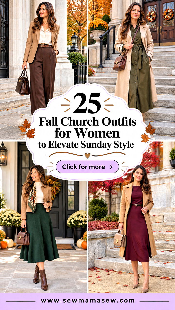 25 Fall Church Outfits for Women to Elevate Sunday Style - 25 Fall Church Outfits for Women to Elevate Sunday Style