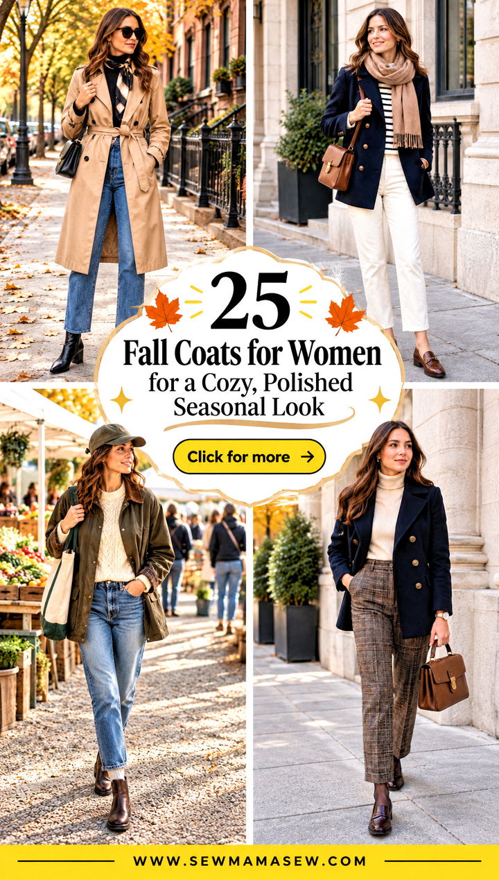 25 Fall Coats for Women for a Cozy Polished Seasonal Look - 25 Fall Coats for Women for a Cozy, Polished Seasonal Look